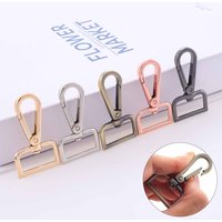 5pcs Metal Swivel Clasp Lobster Dog Collar Snap Hooks Bag Strap Buckles Key Belt Clip Buckle DIY Accessories