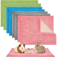 2 PCS Suitable for small animals, guinea pigs, cage liners, washable pet pads, reusable pet pads filled with wool
