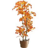 43-78in Tall Fake Maple Tree Plant Artificial Maple Tree Plastic Tree Fake Palm Tree For Home Garden Shop Office Party Decor