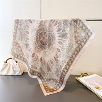 2026 Paisley Bohemia Luxury Style Square Scarves Women Silk Scarf Floral Bandana Small Neckties Hairbands Foulard Shawl