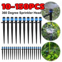 10-150PCS Garden Irrigation Emitter Dripper Adjustable 360° Water Flow For 4/7mm Tube Garden Plants Watering Nozzle Sprinkler