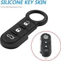 Replacement Rubber Pad for Fiat 500 Panda Abarth Punto 3 Button Key Fob Repair Car Accessories