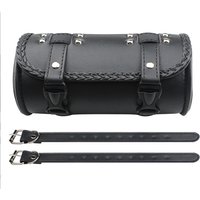 For Harley Chopper Bobber Universal Motorcycle Roll Barrel Bag Front Fork Handlebar Tail Saddle Storage Tool Racing Bag