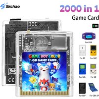 New OS V4 Gameboy Multi-cartridge 2000 Games Built-in with 4GB TF Card Support Fast Loading & One-Key Reset for GB GBC GBA SP