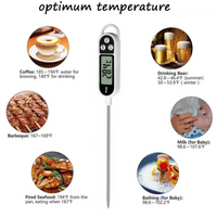 1PCS Food Thermometer TP300 Digital Kitchen Thermometer For Meat Cooking Food Probe BBQ Electronic Oven Kitchen Tools Portable