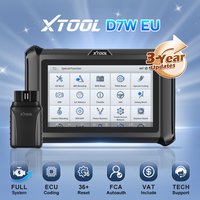 XTOOL D7W V2.0 Kabelloses Kfz-Diagnosegerät Schlüsselprogrammier-Tool ECU-Codierung Aktiver Test Alle Systeme Automotive-Scanner Mit 39+ Resets FCA DOIP CAN FD Protokoll Upgrade von XTOOL D7 D7S BT