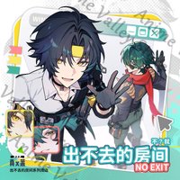 Anime Zenless Zone Zero Lighter Asaba Harumasa Cosplay Double Flash Badge Cartoon Acrylic Pendant Instant Imaging Cards Gift