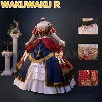 IN STOCK Siya Cosplay Costume Anime Who Made Me A Princess Cosplay【S-2XL】WakuWaku-R Women Red Lolita Evening Dress Plus Size