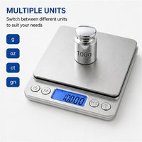 1 PC High Precision Digital Kitchen Scale Electronic Food Coffee Weighing Tool Accurate Measuring Scale for Baking Cooking Use