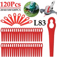 20/60/100/120pcs Replacement Blade Set Plastic L83 Cutter Blades Durable Grass Trimming Machine Blade for Cordless Grass Trimmer