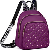 Diamond-shaped embroidery rivet double shoulder bag for women, new style, fashionable travel bag, casual and versatile women's b