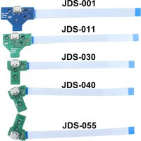 1pc USB Charging Port Socket Circuit Board For 12Pin JDS 011 030 040 055 14Pin 001 Connector For PS4 Controller 12P 14P