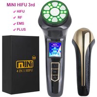 Newest 4 in 1 Mini HIFU Machine Ultrasound RF Facial Lifting Device EMS Lift Firm Tightening Skin Wrinkle Face Care Beauty Tools