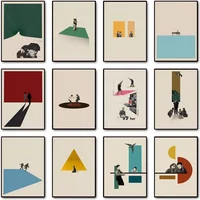 Classic Simple Abstract Retro Tv Show Movie Protagonist Excerpt Poster Canvas Paint Prints Art Picture Room Home Wall Decor G