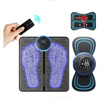 Electric Foot Massager Pad Electrostimulator Massage Mat EMS Muscle Massager Relax Feet Massage Fitness Masajeador USB Charging