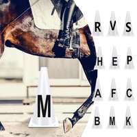 4/8 stücke Pferd Ausbildung kegel mit buchstaben Dressage Kegel Reit Training Barrel Für Reitsport Wettbewerb Training Ausrüstung