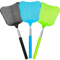 Fly Swatters- Telescopic Flyswatter Heavey Duty Set with Stainless Steel Extendable Handles for Indoor/Outdoor/Classroom/Office