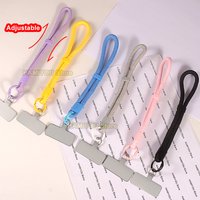 Adjustable Mobile phone Strap metallic Gasket Anti-lost Wrist Lanyard For iPhone Samsung USB Flash Drives Keychains Camera Keys