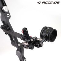 4-Way Micro-Adjust Compound Bow Sight with 3-Axis Adjustment Carbon Frame for Archery Hunting Target Shooting AV41/AV31