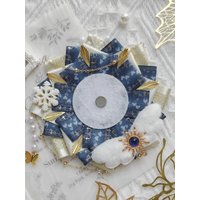 Luxury Ita Bag Badge Cover. Handmade Ribbon Badge Rosette. Lolita Party Ita Bags Accessories. Anime Cosplay Itabag Shoulder