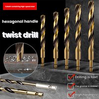 Hex Shank M35 Cobalt Twist Drill Bit For Stainless Steel Metal Iron Plate High Hardness Drill