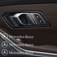 3D Metal Emblem Sticker Car Styling Interior Decoration Decals For Mercedes Benz CLA A180 W108 CLK W205 W204 W201 W212 W213 W220