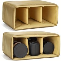 1pcs DSLR SLR Camera Insert Bag Padded Camera Liner Bag Protective Inner Case Bag with Divider ,Make Your Own Camera Bag