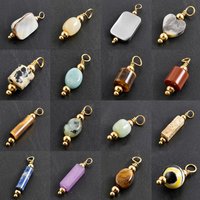 5pcs Boho Style Natural Pearl Stone Pendant Irregular Charm Findings Necklace Earrings Bracelets DIY Jewelry Making Accessories