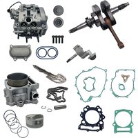 Cylinder Head (Carburetor Status ) ,Cylinder Kit ,Crankshaft,Oil Pump,Chain,Full Set Gasket For Hisun 700 ATV UTV