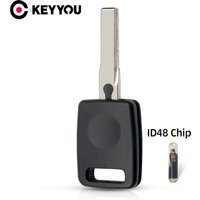 KEYYOU Replacement Transponder Chip Remote Key Shell Case For Audi A2 A3 A4 A6 A8 Cabrio RS6 S3 S4 S6 S8 TT HU66 Blade