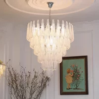 Nordic Vintage Glass Chandelier Luxury Home Decoration Led Lustres Dining Room Table Lamps for Hanging Lampara De Techo