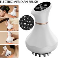 Electric Meridian Brush Body Massager Cupping Massage Relaxing Tendons Essential Oil Scrapping Fat Burner Slimming