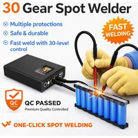 Docreate Portable Mini Spot Welder 30 Gear LCD Screen 5000mAh Battery 0.1-0.25mm Nickel Welding Power Bank 2.4A Output