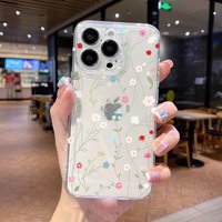 Daisy Flowers Phone Case For iPhone 11 Case iPhone 15 Pro Max 12 13 Mini 7 8 6 6S 14 Plus XS XR X SE Colorful Love Heart Cover