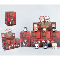 7PCS New Jujutsu Kaisen Anime Blind Box Season 2 Daily Edition Satoru Gojo Megumi Fushiguro and Toge Inugami Male Figures Displa