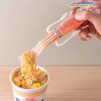 3-in-1 Funny Squid Cuttlefish Fork Heat-Resistant Tableware Instant Noodle Fork Food Picks Kitchen Dinnerware Cooking Tools