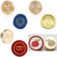 Valentine's Day collection Wax Stamp Removable Brass Head Classic Sealing Wax Stamp for Decorating Card Wedding Invitations Gift