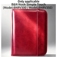Nook Simple Touch BNRV300 BNRV350 Case PU Leather Fold Stand Cover Ebook Reader Protective Shell Auto Sleep Sleeve