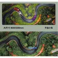New 1:64 Dynamic Static Road Mat Racing Track Drifting Track Route 66 in the US Scene Accessory Parking Lot Vehicle Mouse Pad