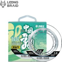 LOONG BRAID 100% Fluorocarbon Coated Fishing Line Fluorocarbon Leader Wear Resistant Soft Carbon Fiber Line 100M Nylon Line