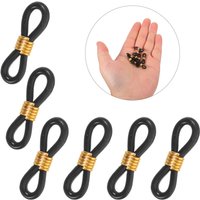 100Pcs Black Adjustable Chicken Leg Brace Bands Splay Leg Correction for Chicks Poultry Use Parrot Foot Alignment Brace