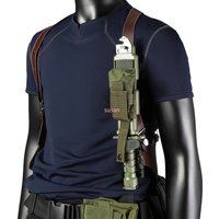 Karnawał Halloween gra akcesoria do kostiumów pas użytkowy z torbami bohater Leon Kennedy koszulka Cosplay oficer kabura pod pachami