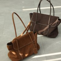 Luxury Women Genuine Leather Tote Simple Design Fashion Handbag Large Capacity Durable Shoulder Bag