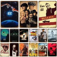 Cinema Movie Metal Sign Industrial Deco Vintage Poster Vintage Retro Tin Sign Aesthetic Living Room Metal Wall Decor Decoration