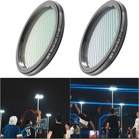 37/40.5/49/52/58/77/82/95mm Yellow Blue Streak Lens Filter Special Effects Anamorphic Optical Glass Flare Camera Filter for DSLR