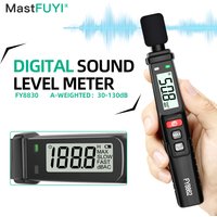 MASTFUYI Digital Noise Meter Sound Level Meter Handheld DB Meter A- Weighted 30~130dB Audio Measuring Instrument Decibel Monitor