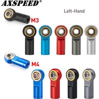 AXSPEED 10Pcs Metal M3/M4 Link Tie Rod End Ball Joint Ends for Axial SCX10 D90 Tamiya CC01 1/10 RC Car Boat Airplane DIY Parts