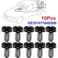 10pcs Trunk Lid Dash Cover Boot Lining Trim Battery Cover Clips 51471945266 For BMW E46 E39 E60 E34 E30 E92 E90 F10 Accessories