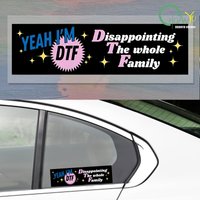 Interesting Car Bumper Sticker Car Decal Car Decal Vinyl Decal for Interior And Exterior Decoration of Rearview Mirrors