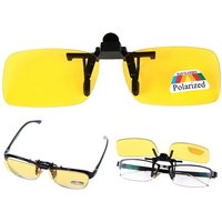 Polarized Sunglasses Clips Frameless Glasses Clip Driving Night Vision Eyeglasses UV400 Goggles High Definition Outdoor Shades